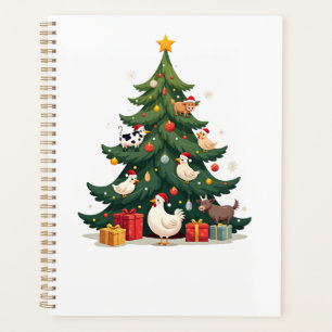 Kip Koe Geit Paard Boerderij Dier Boer Kerstmis Planner