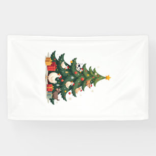 Kip Koe Geit Paard Boerderij Dier Boer Kerstmis Spandoek