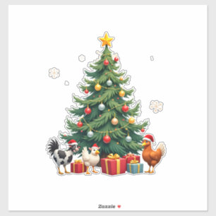 Kip Koe Geit Paard Boerderij Dier Boer Kerstmis Sticker