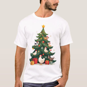 Kip Koe Geit Paard Boerderij Dier Boer Kerstmis T-shirt