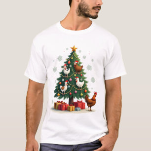 Kip Koe Geit Paard Boerderij Dier Boer Kerstmis T-shirt
