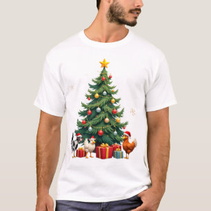 Kip Koe Geit Paard Boerderij Dier Boer Kerstmis T-shirt