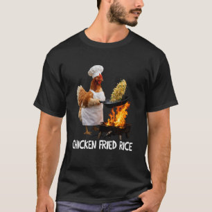 Kip koken Meme Kip Chef Grappig Humor Kip Gebakken T-shirt