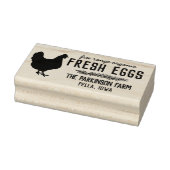 Kip Krans Vrije Uitloop Verse Eieren Boerderij Naa Rubberstempel (Stempel)