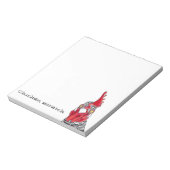 Kip-kraspapierpad grappig humoristisch notitieblok (Linkerzijde)