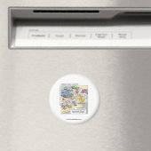 Kip Kruist Weg Grappige Nieuwigheid Magneet (Insitu (Vaatwasser))