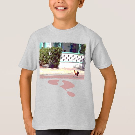 Kip kruist weg...WAAROM? T-shirt (Voorkant)