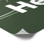 Kip & Kuikens Groene Keuken Muur Kunst Poster (Hoek)