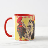 Kip Kunst Goedemorgen Mok Geel Rood Modern (Links)