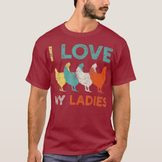 Kip Lady Farming Boer Retro T-shirt
