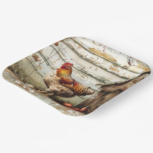 Kip Lekker Feest Papieren Bord (Gebogen)