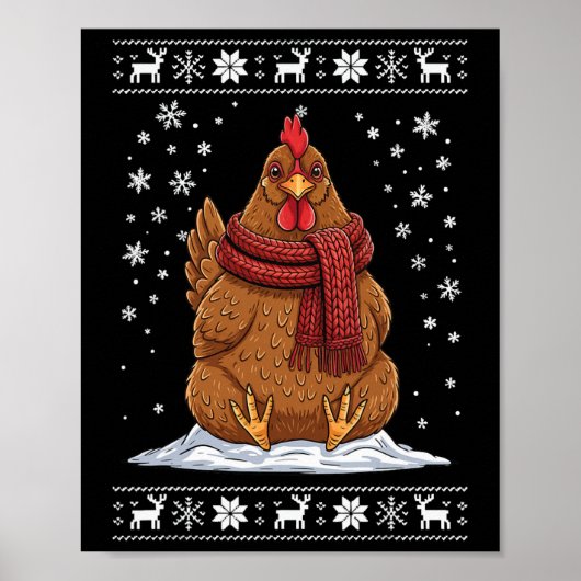 Kip lelijk kerstfeest  poster (Voorkant)