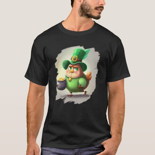 Kip Leprechaun St. Patrick's Day Kip 4 T-shirt (Voorkant)