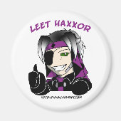 Kip "Let Haxxor" magneet (Voorkant)