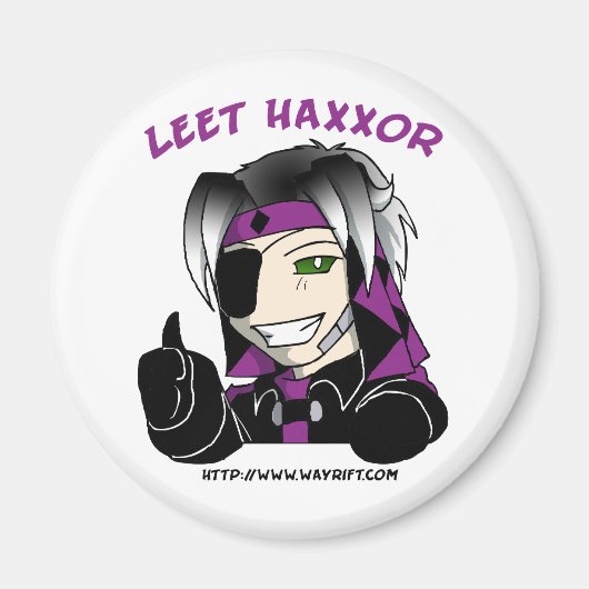 Kip "Let Haxxor" magneet (Voorkant)