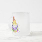 Kip Lover Gevoed door Koffie Matglas Koffiemok (Voorkant links)