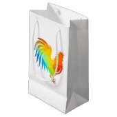 Kip Low Poly Gift Bag Klein Cadeauzakje (Voorkant Gekanteld)