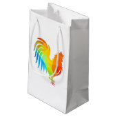 Kip Low Poly Gift Bag Klein Cadeauzakje (Achterkant Gekanteld)