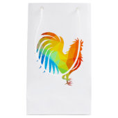 Kip Low Poly Gift Bag Klein Cadeauzakje (Voorkant)