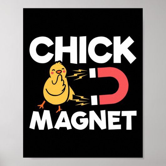 Kip Magnet Pasen Kuikens Grap Fun Kip Grappig Poster (Voorkant)