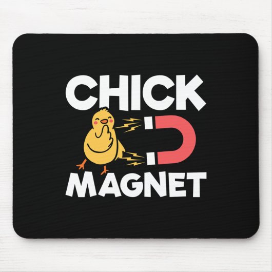Kip Magnet Pasen Kuikens Grap Fun Kip Pun Muismat (Voorkant)