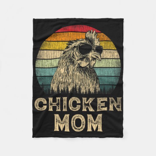 Kip Mama Kip Liefhebbers Mama Moeder's Fleece Deken (Voorkant)