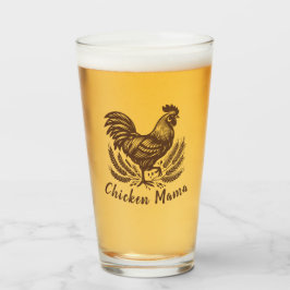 Kip Mama Pluimvee Eierboer Bruin Glas