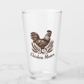 Kip Mama Pluimvee Eierboer Bruin Glas (Voorkant)
