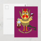 Kip Marsala ~ Grappige Kip Briefkaart (Voorkant / Achterkant)