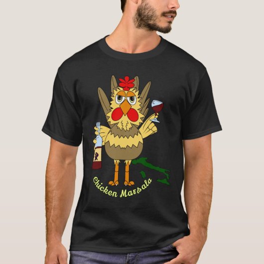 Kip Marsala T-shirt (Voorkant)