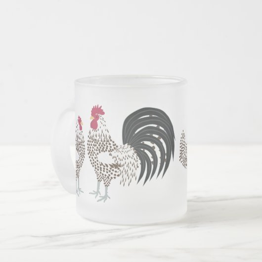 Kip Matglas Koffiemok (Voorkant links)