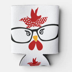 Kip met bril Face Blikjeskoeler