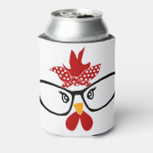 Kip met bril Face Blikjeskoeler (Blikje Achterkant)