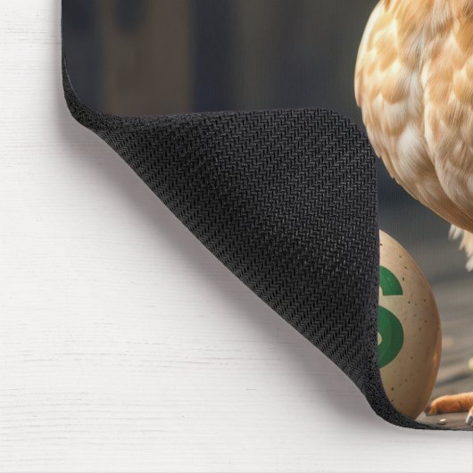 Kip met een duur ei muismat (Hoek)