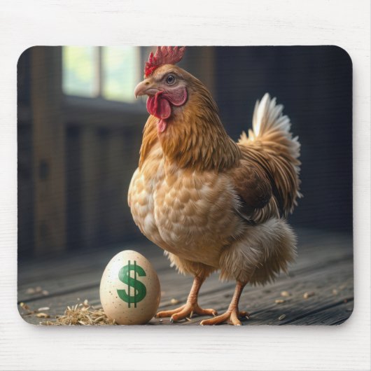Kip met een duur ei muismat (Voorkant)