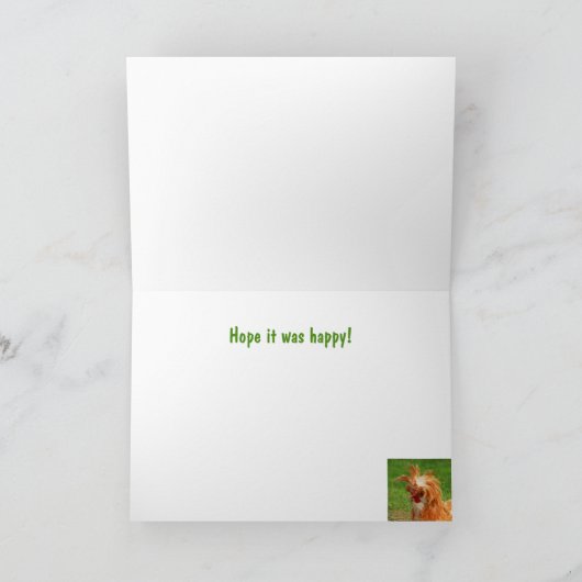 Kip met een hangoverdag kaart (Binnen)