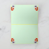 Kip met Happy Easter Sign Feestdagen Kaart (Binnen)