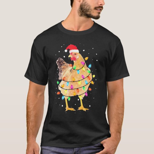 Kip met kerstlampjes Lover Ugly Sweate T-shirt (Voorkant)