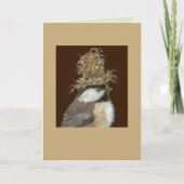 Kip met nestend pet kaart (Voorkant)