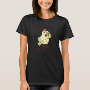 Kip Mijn tante houdt van me voor neef en nicht T-shirt