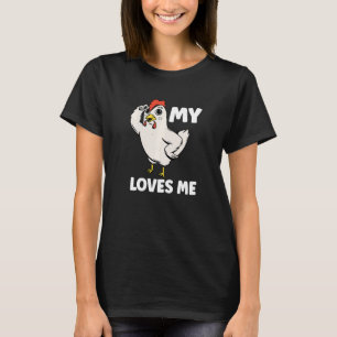 Kip Mijn tante houdt van me voor neef en nicht T-shirt