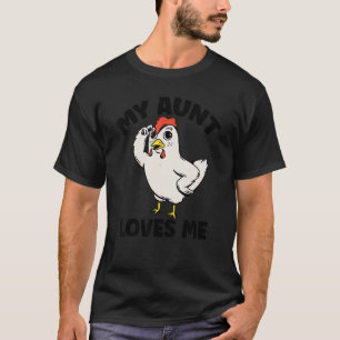 Kip Mijn tante houdt van mij voor neef en nicht T-shirt