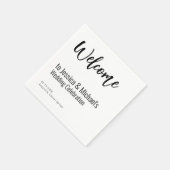 💍 Kip Minimalistisch Elegant Servet (Hoek)