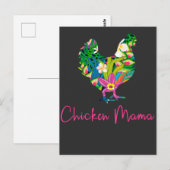 Kip-moeder bij boerenboer briefkaart (Voorkant / Achterkant)