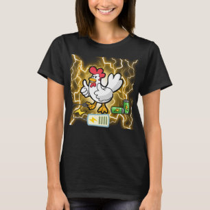 Kip Moeder Energie Grappig Boerderij Liefhebber On T-shirt