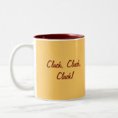 Kip Mok, Cluck, Cluck, Cluck. Tweekleurige Koffiemok (Links)