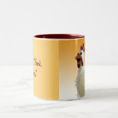 Kip Mok, Cluck, Cluck, Cluck. Tweekleurige Koffiemok (Center)