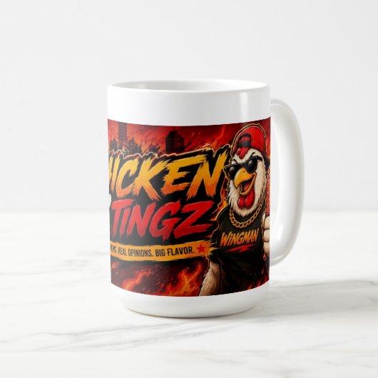 kip N' tingz Koffiemok (Voorkant rechts)