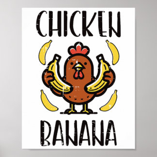Kip Nana Schattig Lied Dans Fruit Kinderen Jeugd M Poster