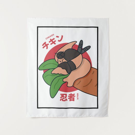 Kip Ninja Wandkleed (Voorkant)